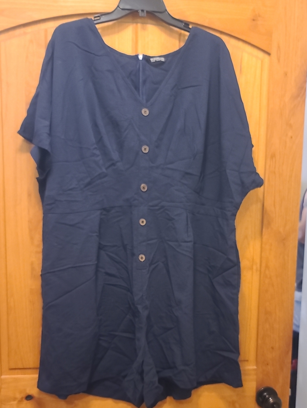 BloomChic Navy Crewneck Romper